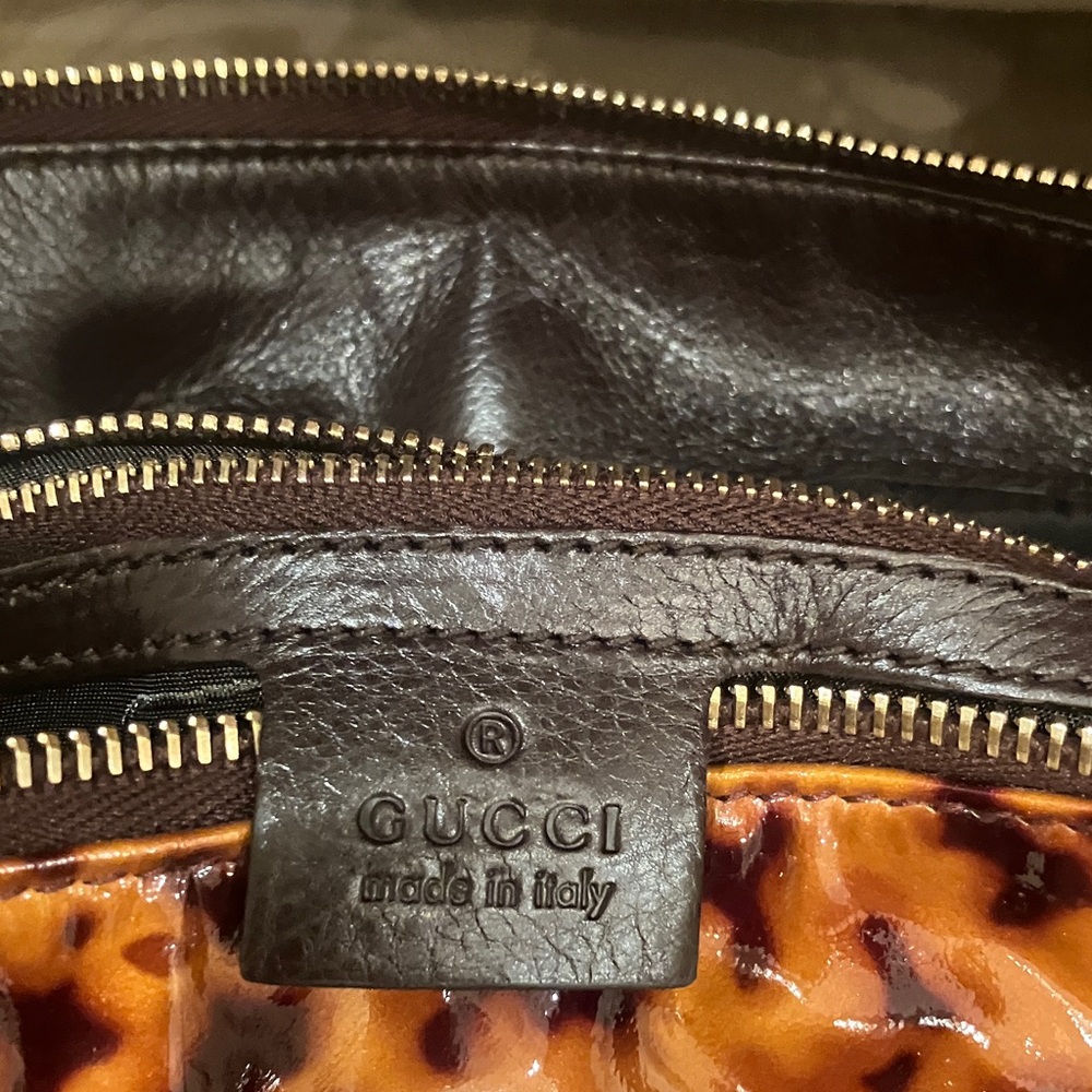 Gucci Tortoiseshell Pattern Shoulder Bag - image 6